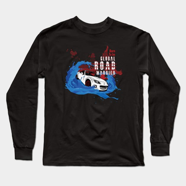 Global Road Warrior Long Sleeve T-Shirt by madlymelody